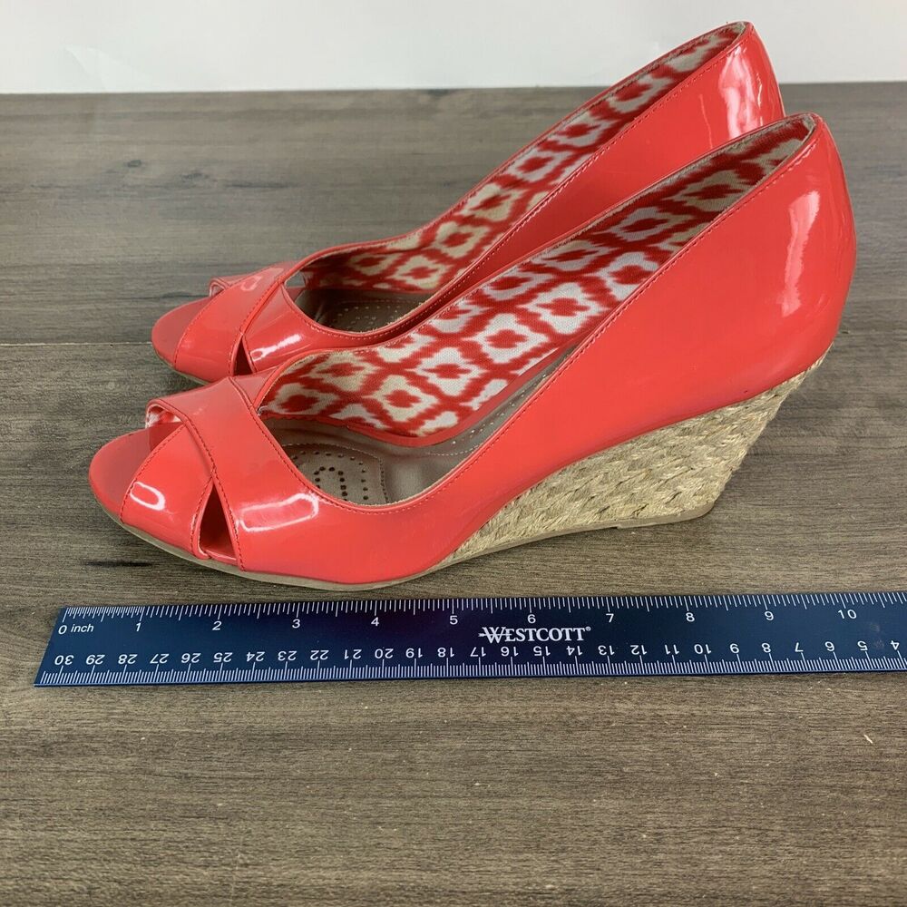 Dexflex Comfort Womens Wedge Heels Shoes Size 9.5 Peep Toes Pump - Picture 6 of 10